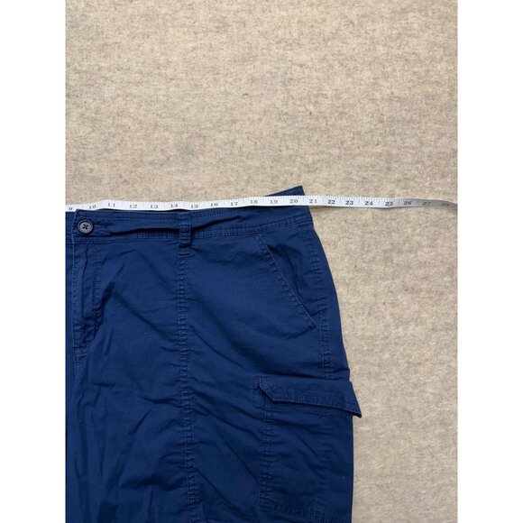 St.John's Bay Navy Blue High Rise Cargo Shorts Size 20 - Picture 5 of 7